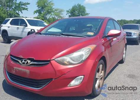 2012 Hyundai Elantra Gls (Ulsan Plant) z USA, uszkodzony, nr VIN KMHDH4AE0CU186921